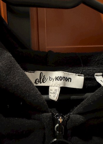 Kadın Siyah Kapüşonlu Fermuarlı Sweatshirt - Görsel 6