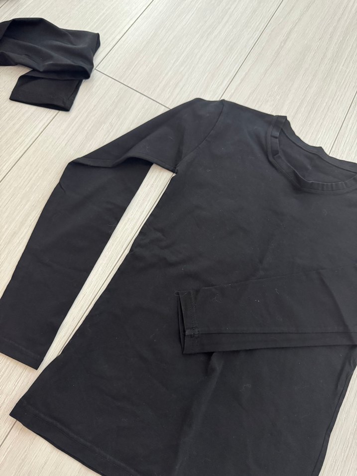 Çocuk Siyah Uzun Kollu Atlet - Görsel 2