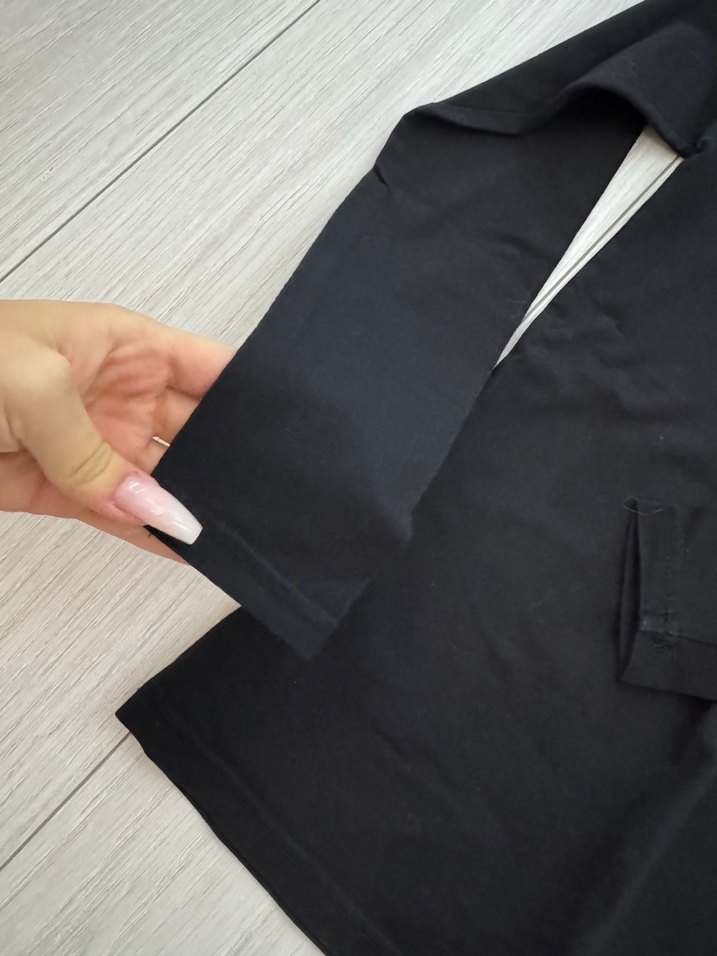 Çocuk Siyah Uzun Kollu Atlet - Görsel 3