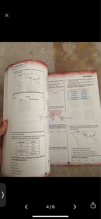  Beden Renk Coğrafya test kitabı