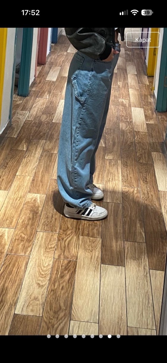 Açık Mavi Bol Paça Denim Jean — görsel 2/8