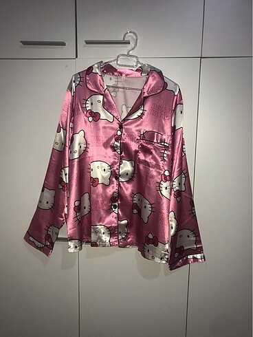 Diğer Hellokıttıy saten pijama takımı