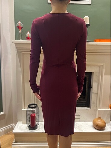 Diğer BAĞLAMA DETAYLI ZARA MODEL ELBİSE