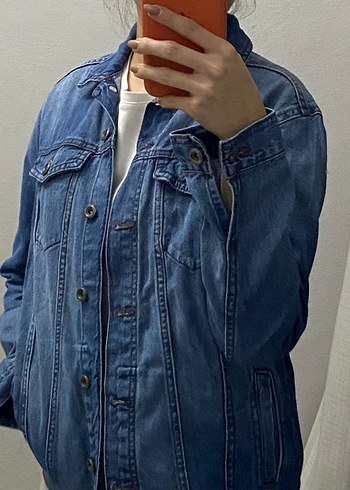 ONLY Düğmeli Mavi Kadın Kot Ceket - Görsel 5