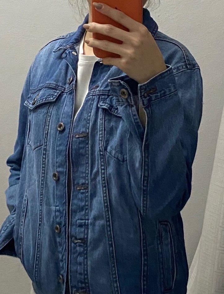 ONLY Düğmeli Mavi Kadın Kot Ceket - Görsel 5