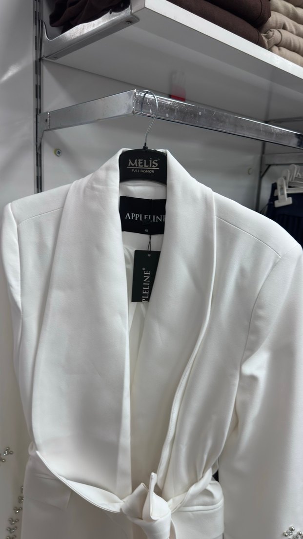 Taşlı blazer - Görsel 4