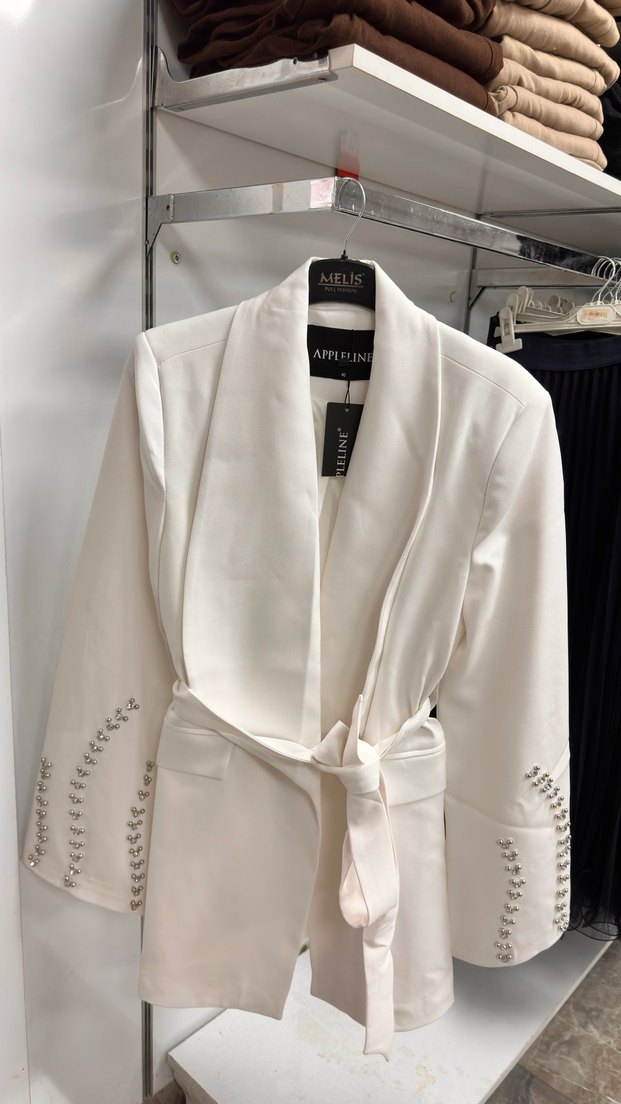 Taşlı blazer - Görsel 2