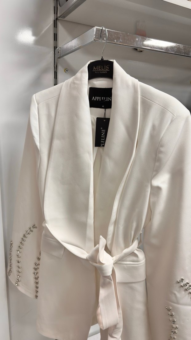 Taşlı blazer - Görsel 3