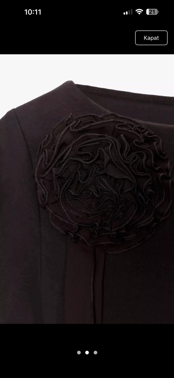 Zara Fırfırlı Uzun Kollu Kadın Bluz - Görsel 2