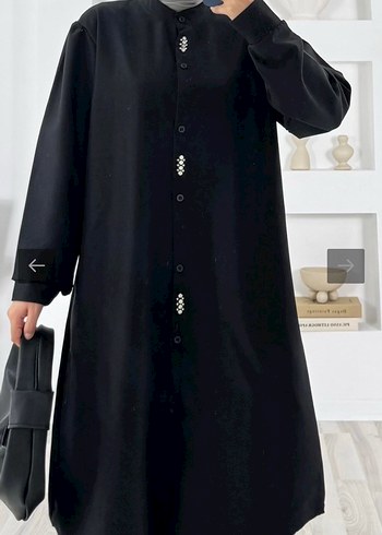 Siyah Uzun Kol Detaylı Salaş Kadın Takım - Görsel 4