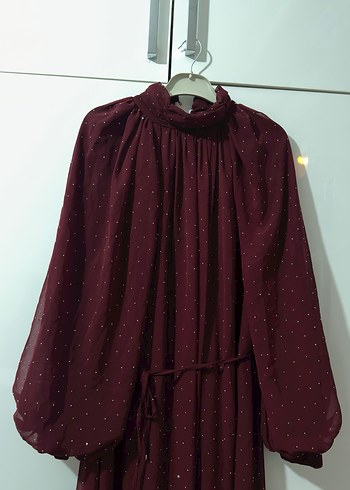 Kadın taşlı elbise - Görsel 5