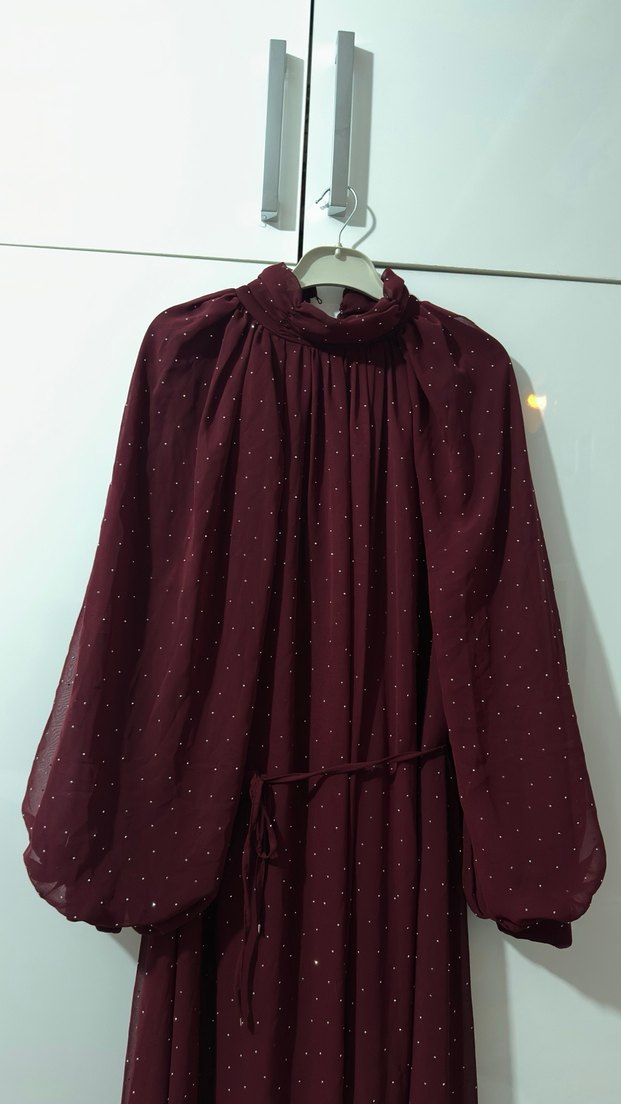 Kadın taşlı elbise - Görsel 5