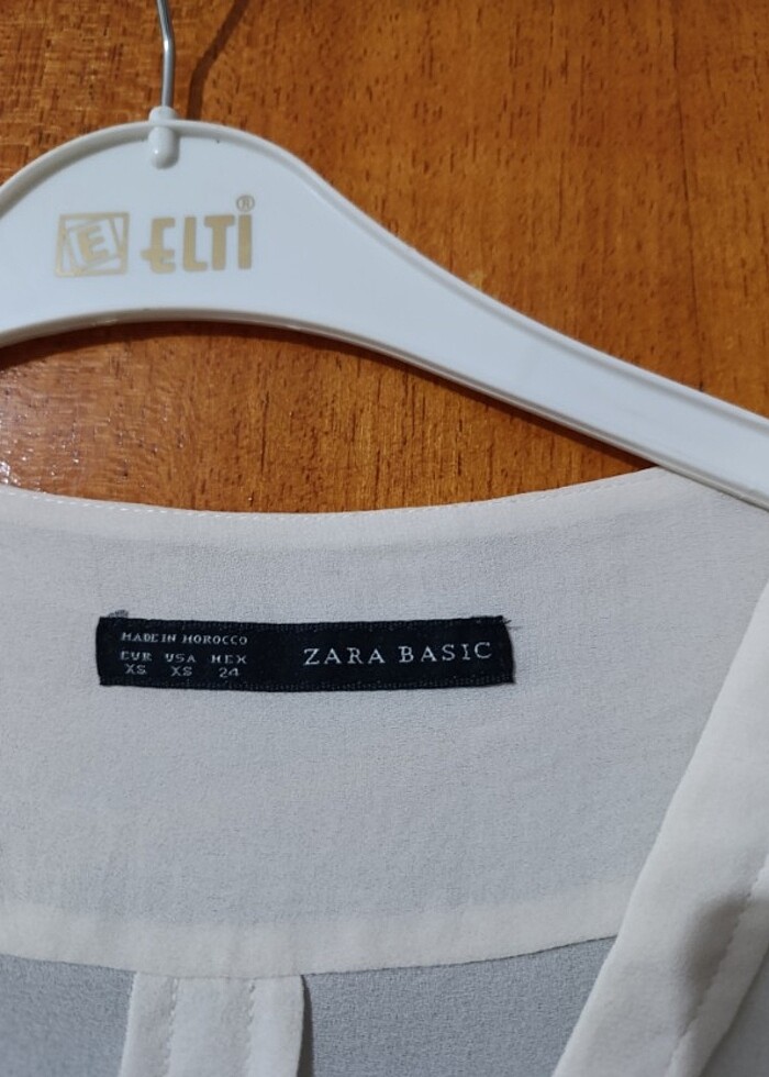 Zara çok şık bluz, krem renk - Görsel 3