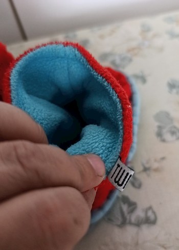 Twigy Kızıl Renkli Erkek Çocuk Sıcak Ev Terliği