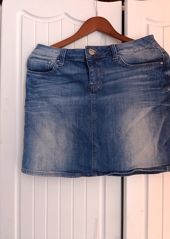 m Beden Denim Mini Etek