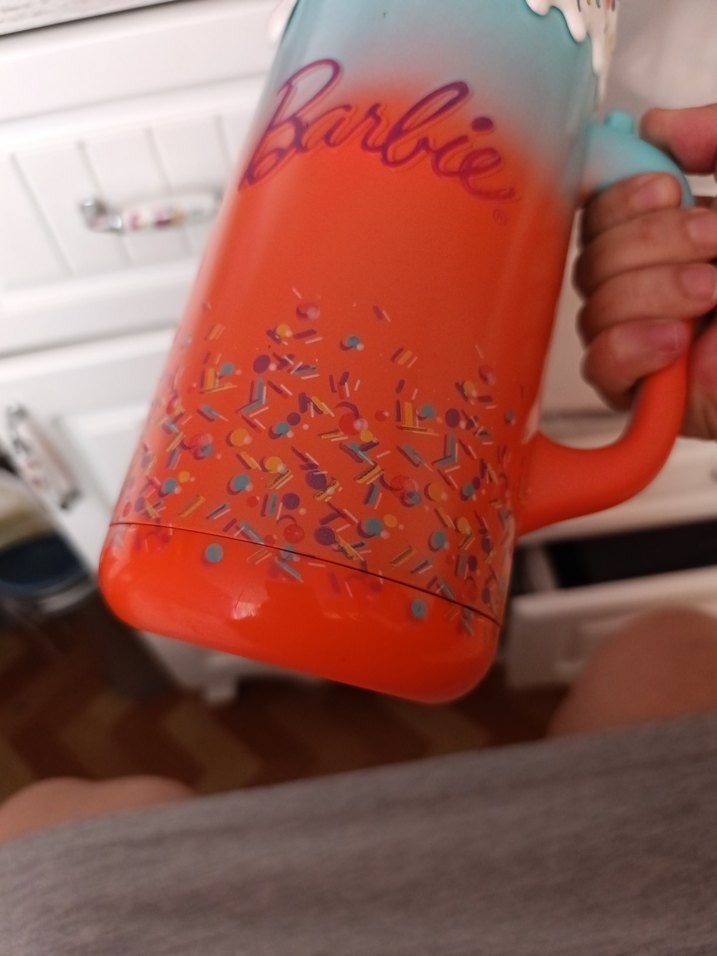 Renkli Barbie supriz bardak - Görsel 4