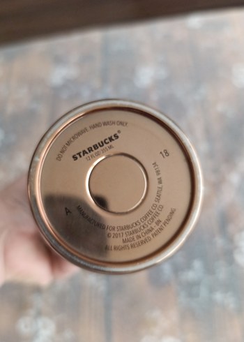 Parlak Kahverengi Starbucks Termos - Görsel 3