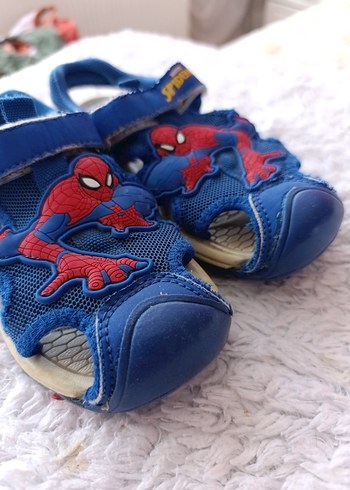 Spider-Man Mavi Örümcek Adam Desenli Çocuk Sandalet