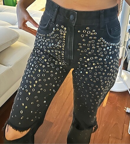 Bershka Bershka zımbalı jean