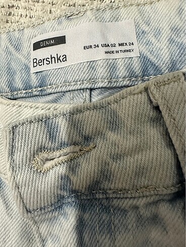 xs Beden mavi Renk Taşlı buz rengi jean