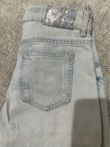xs Beden Taşlı buz rengi jean