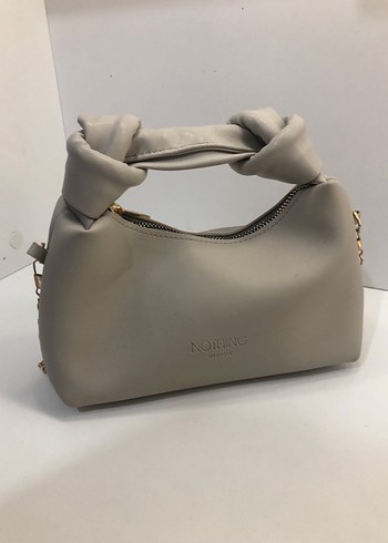 Gri Kadın Omuz Çantası - Buckled - Görsel 3