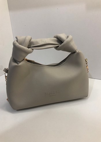 Gri Kadın Omuz Çantası - Buckled - Görsel 2
