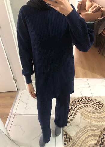 Lacivert Triko Kadın Günlük Takım - Görsel 2