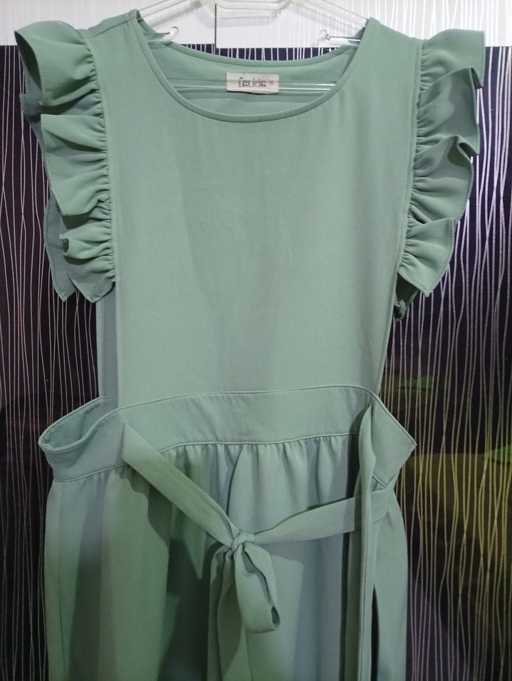 Uzun Kesim Yeşil Hamile Bluzu - Görsel 4