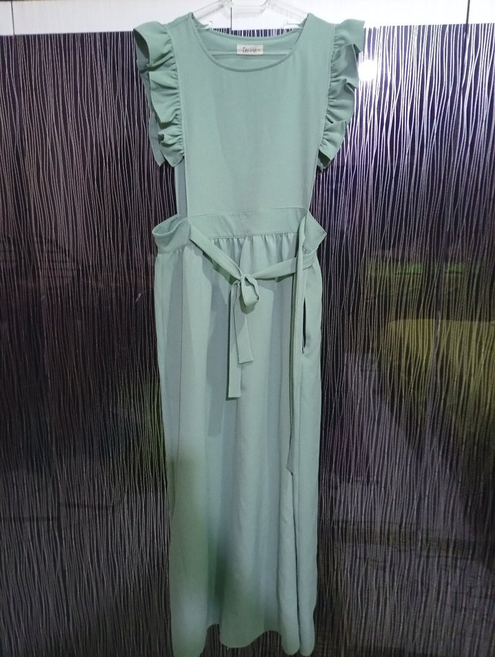 Uzun Kesim Yeşil Hamile Bluzu - Görsel 3