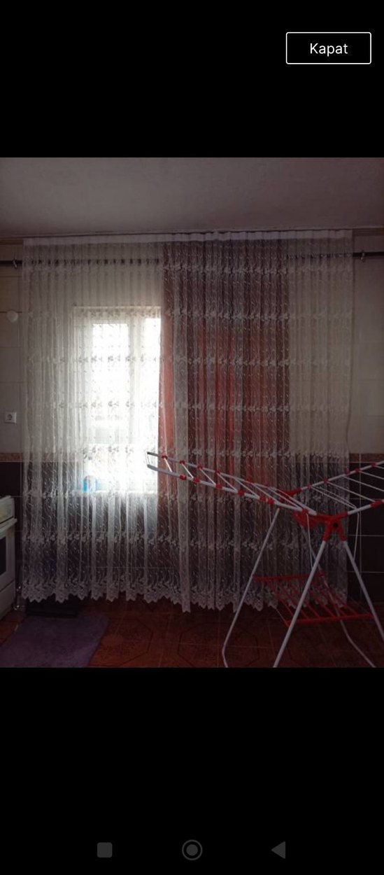 Nakışlı Beyaz Gri Tül Perde 2 adet mevcuttur - Görsel 3