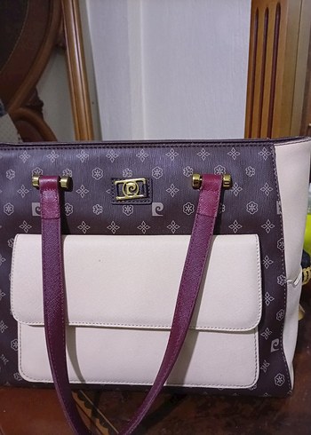 Bordo Deri Kadın Çanta Fermuarlı - Görsel 3