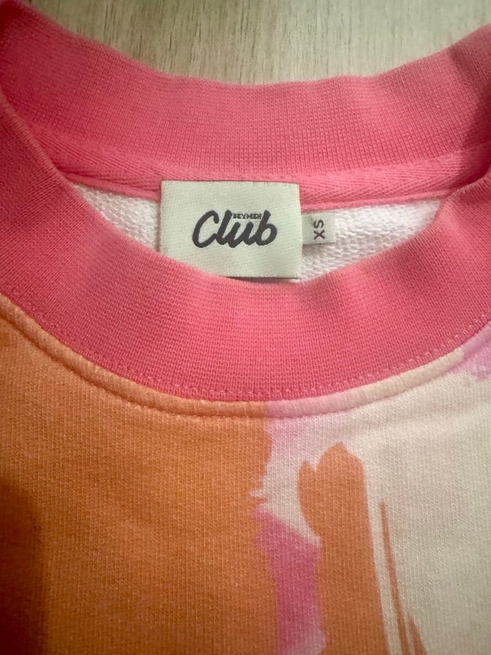 Pembe Batik Desenli Kadın Sweatshirt - Görsel 4