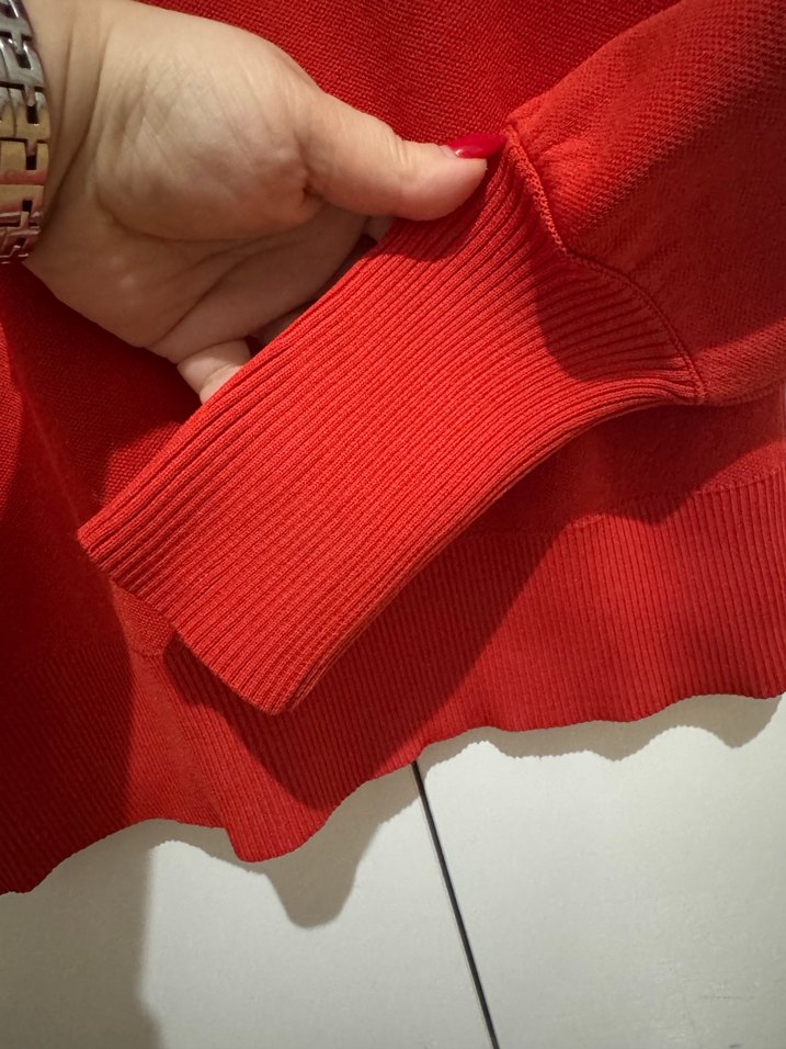 Renkli Desenli Kadın Triko Kazak - Görsel 3