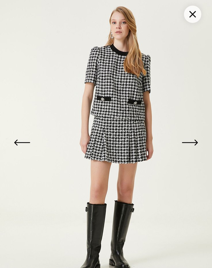 Beymen club Pileli Mini Etek - Görsel 3