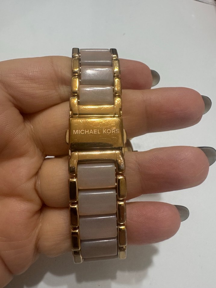 Michael Kors Bej Parlak Kadın Kol Saati - Görsel 4