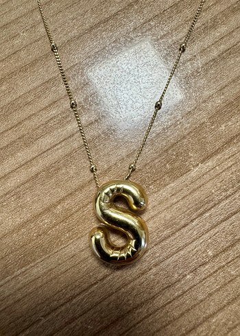 Beden AMETİST Gold Zincir Detaylı Gümüş kolye