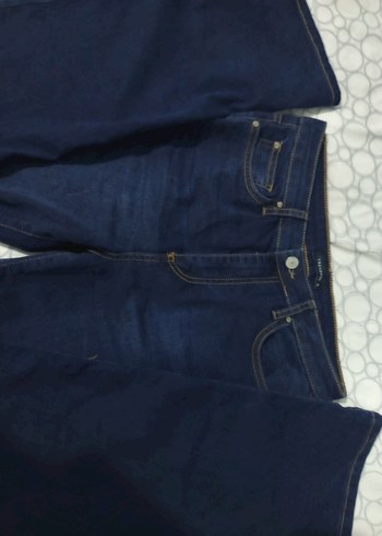 Trendyol & Milla lacivert İspanyol paça kot pantalon