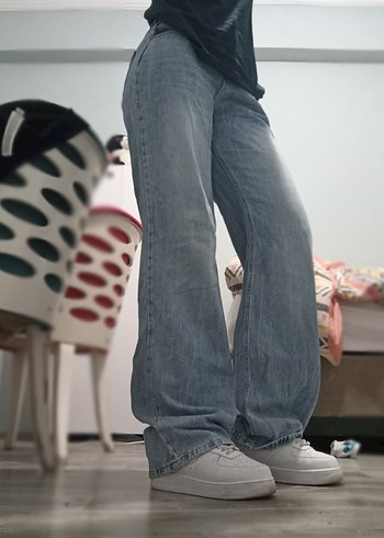 mavi bol kot pantalon