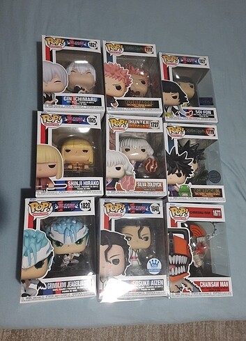 Funko pop anime bleach jujutsu hxh