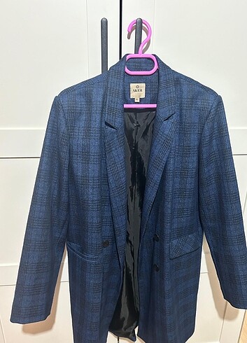aker mavi siyah blazer ceket
