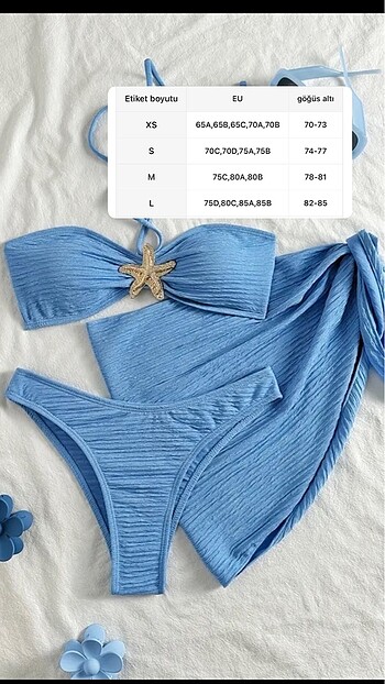 Mavi bikini set S beden - Görsel 6