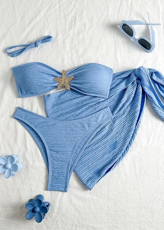 Mavi bikini set S beden - Görsel 3