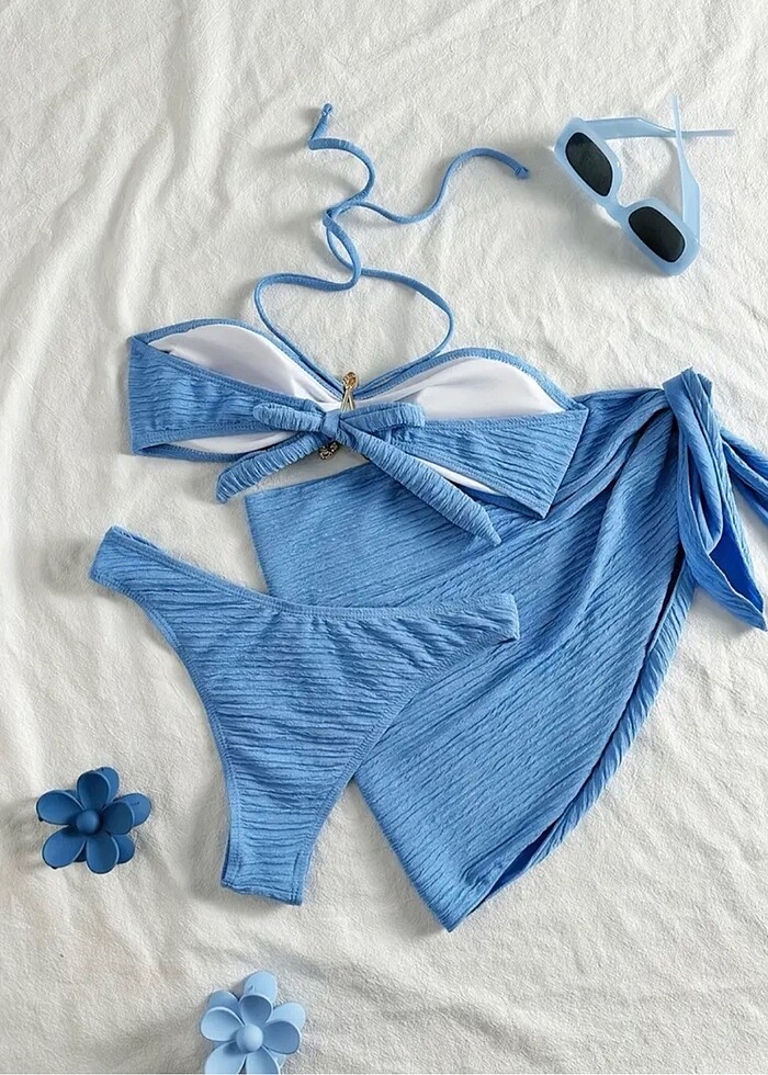 Mavi bikini set M beden - Görsel 2