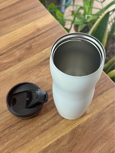 diğer Beden S-link Paslanmaz Çelik Termos Kupa Bardak 420 ml Mat Beyaz