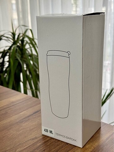diğer Beden beyaz Renk S-link Paslanmaz Çelik Termos Kupa Bardak 420 ml Mat Beyaz