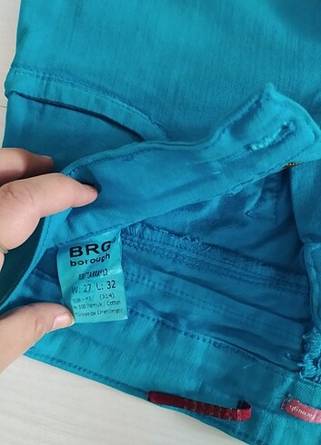 27 Beden turkuaz Renk İspanyol yumuşacık jean