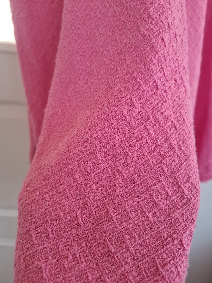 zara marka Pembe Uzun Drapeli Kadın Etek - Görsel 3