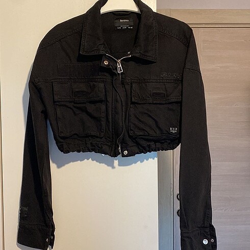 Bershka eski sezon crop denim ceket