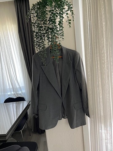Gri blazer ceket